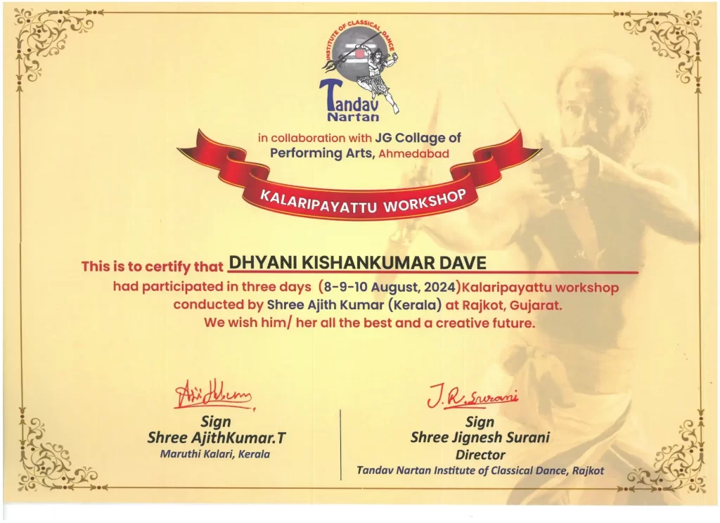 DD. KALARIPAYATTU AUG-2024